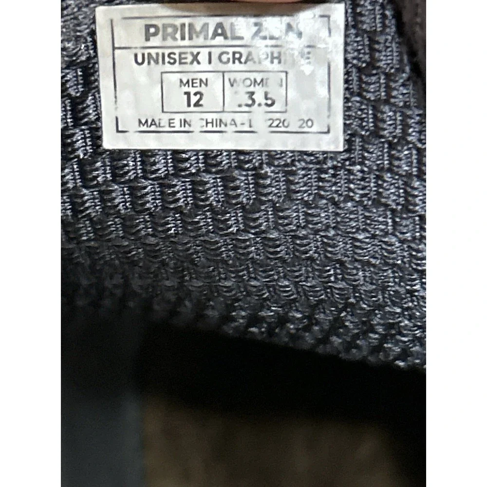 Lems Primal Zen Suede Men's 12 Women's 13.5 Graphite Barefoot Minimalist Sneaker